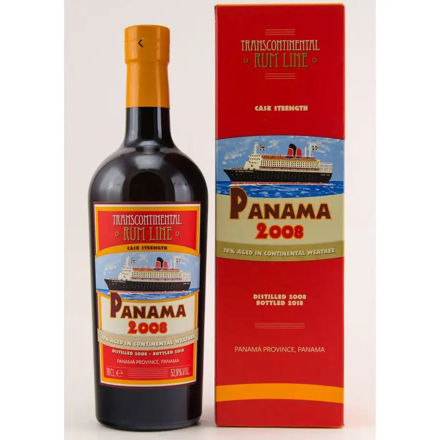 Image of the front of the bottle of the rum Panama