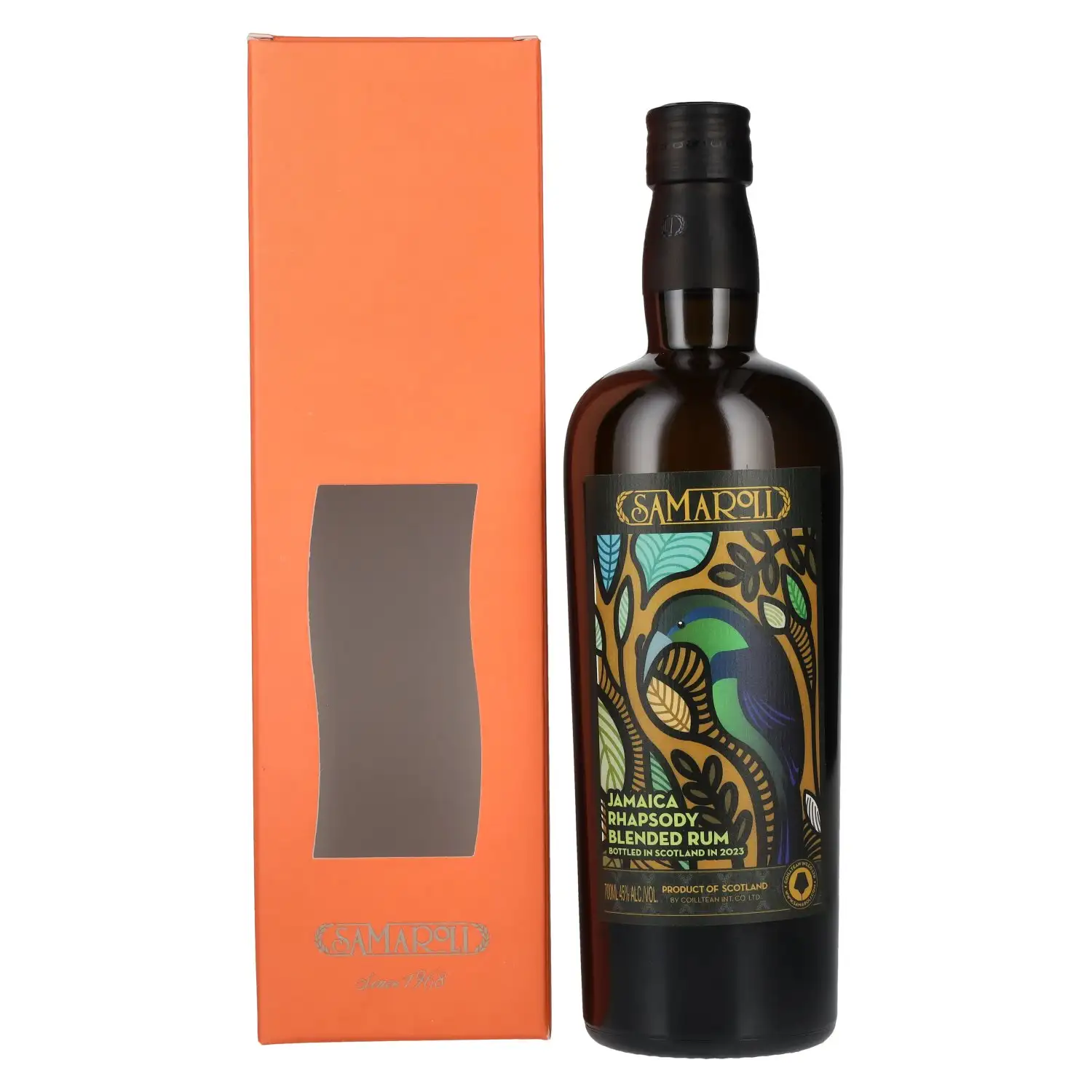 Image of the front of the bottle of the rumJamaica Rhapsody Blended Rum (Edition 2023)