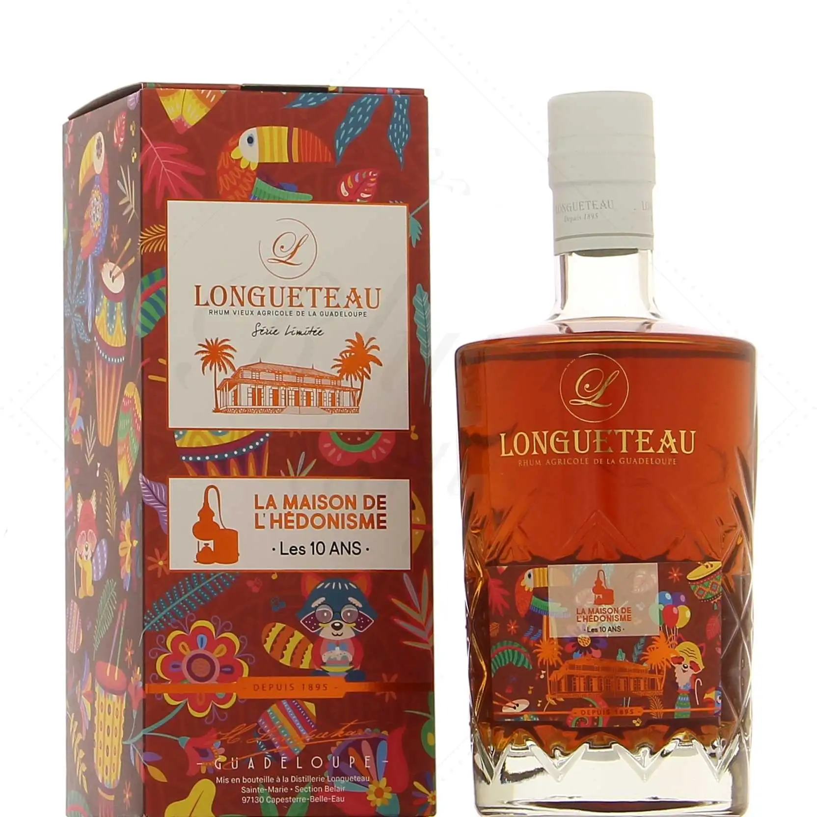 Image of the front of the bottle of the rumSingle Cask (Les 10 ans de la Maison de l’Hédonisme)