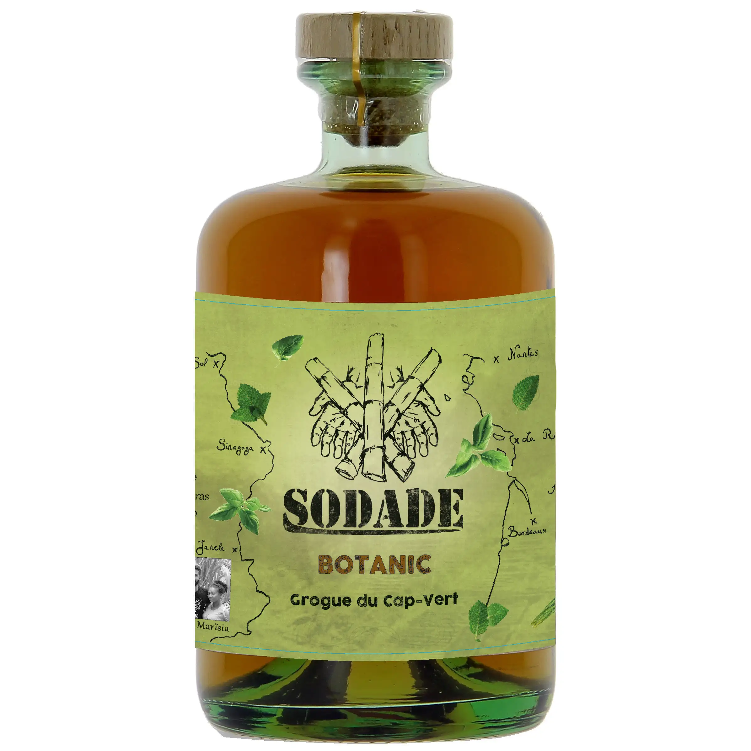 Image of the front of the bottle of the rumBotanic