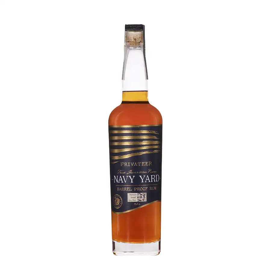 Image of the front of the bottle of the rumNavy Yard