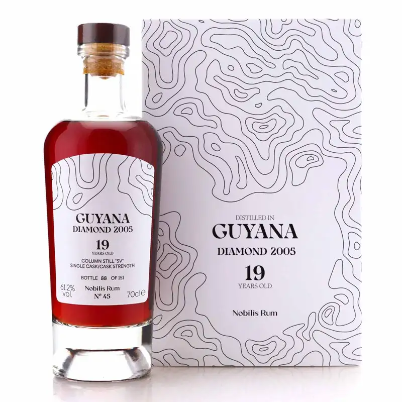Image of the front of the bottle of the rumNo. 45 SV