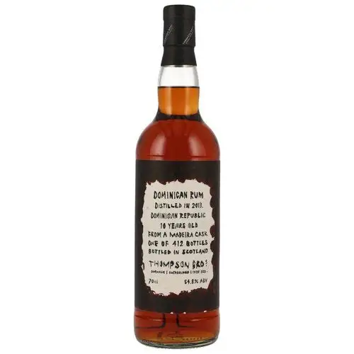 Bottle of Thompson Bros. Dominican Rum