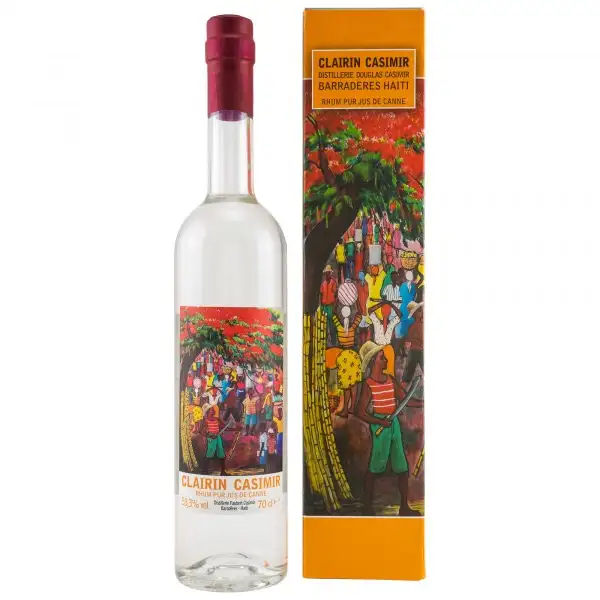 Image of the front of the bottle of the rumClairin
