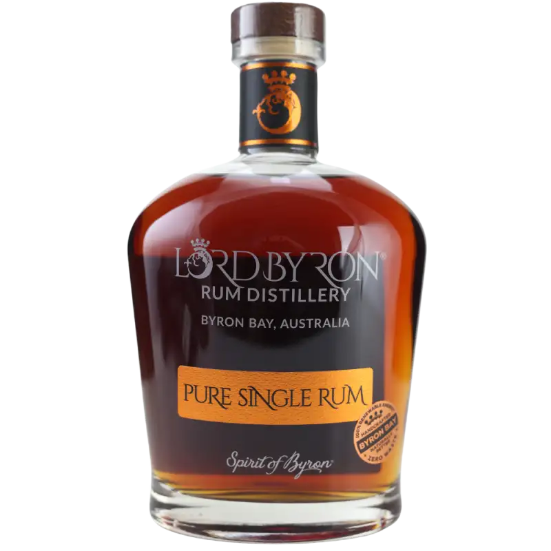 Image of the front of the bottle of the rumPure Single Rum (Red Wine Cask Finish)
