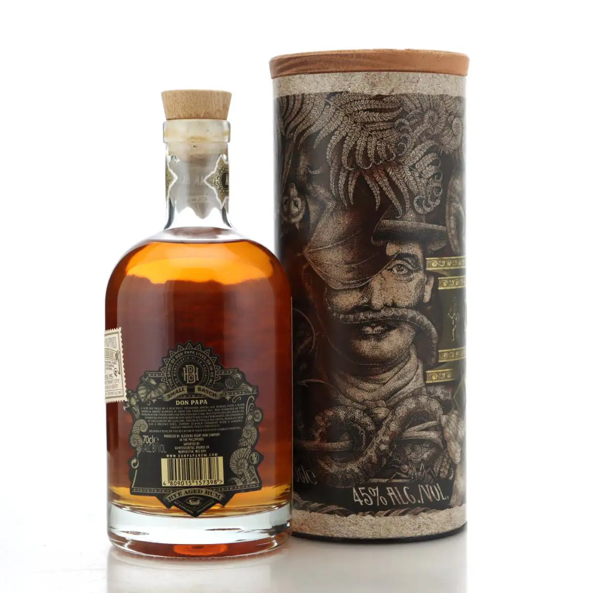 High resolution image of Don Papa Rye Whiskey Cask Aged 5 Years
