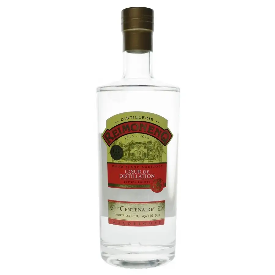Image of the front of the bottle of the rum Coeur de Distillation - Centenaire