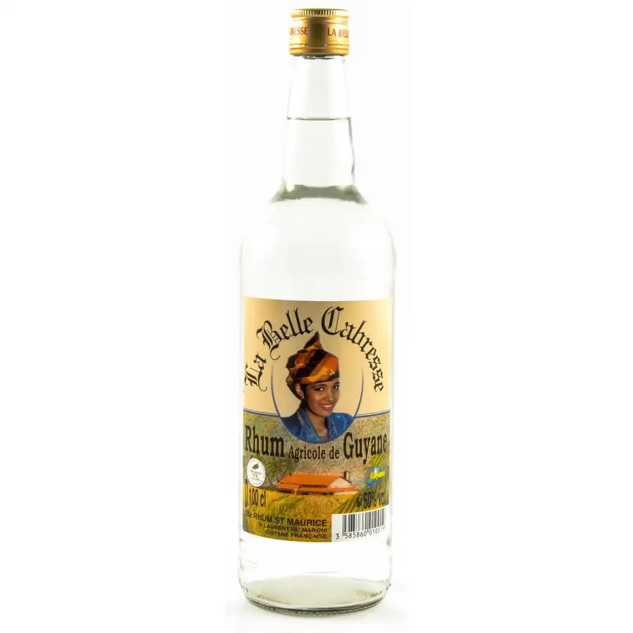 Image of the front of the bottle of the rum La Belle Cabresse