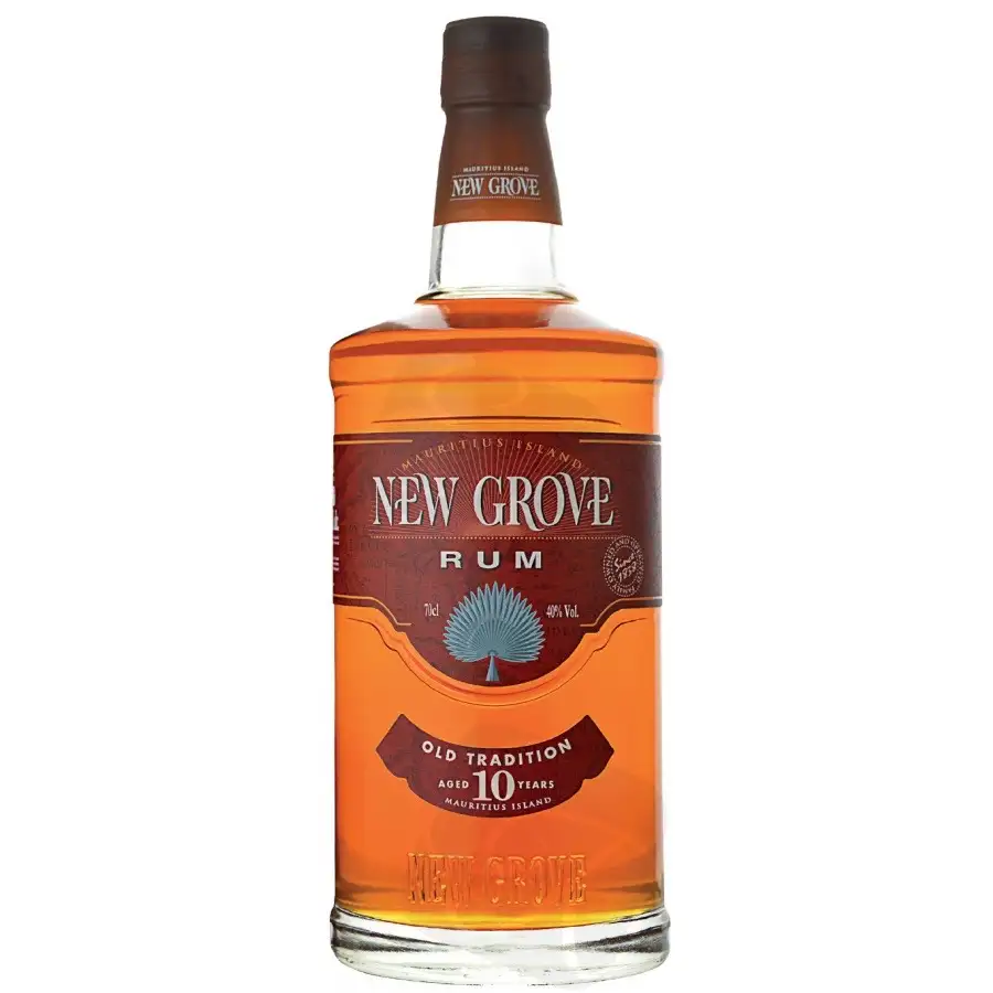 Image of the front of the bottle of the rum New Grove Old Tradition 10