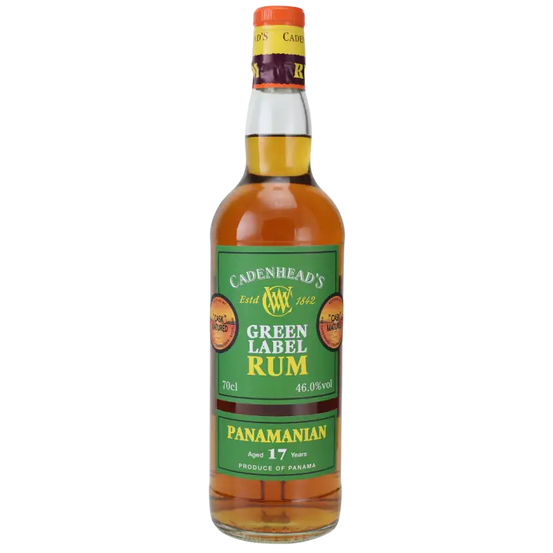 Image of the front of the bottle of the rumGreen Label Panamanian Rum