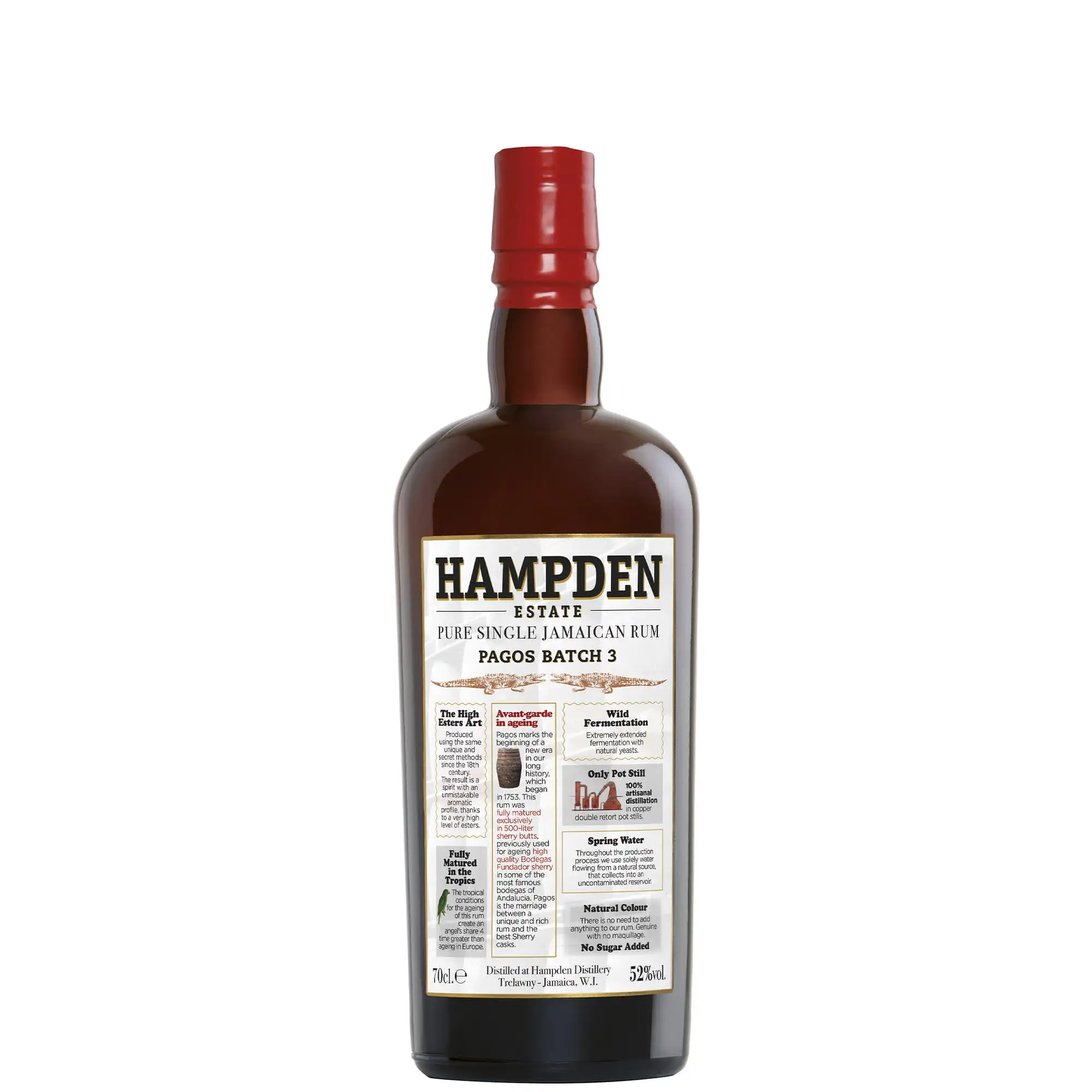 Image of the front of the bottle of the rumPagos 2024