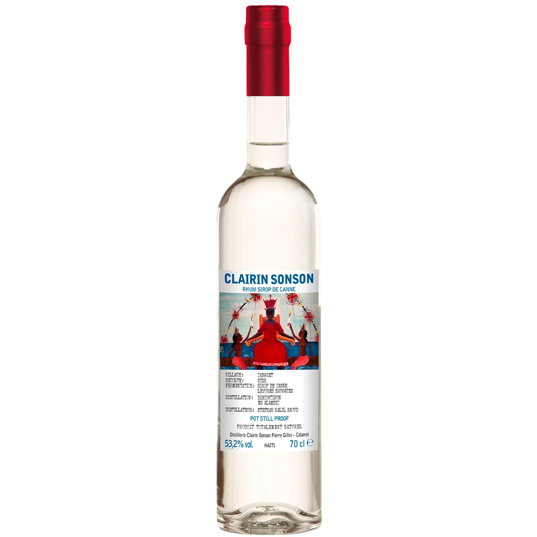 Image of the front of the bottle of the rumClairin Sonson