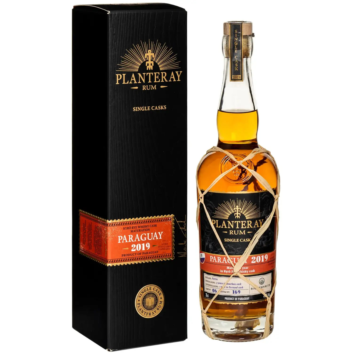 Image of the front of the bottle of the rumPlanteray Paraguay (Kyrö Rye Cask Finish)