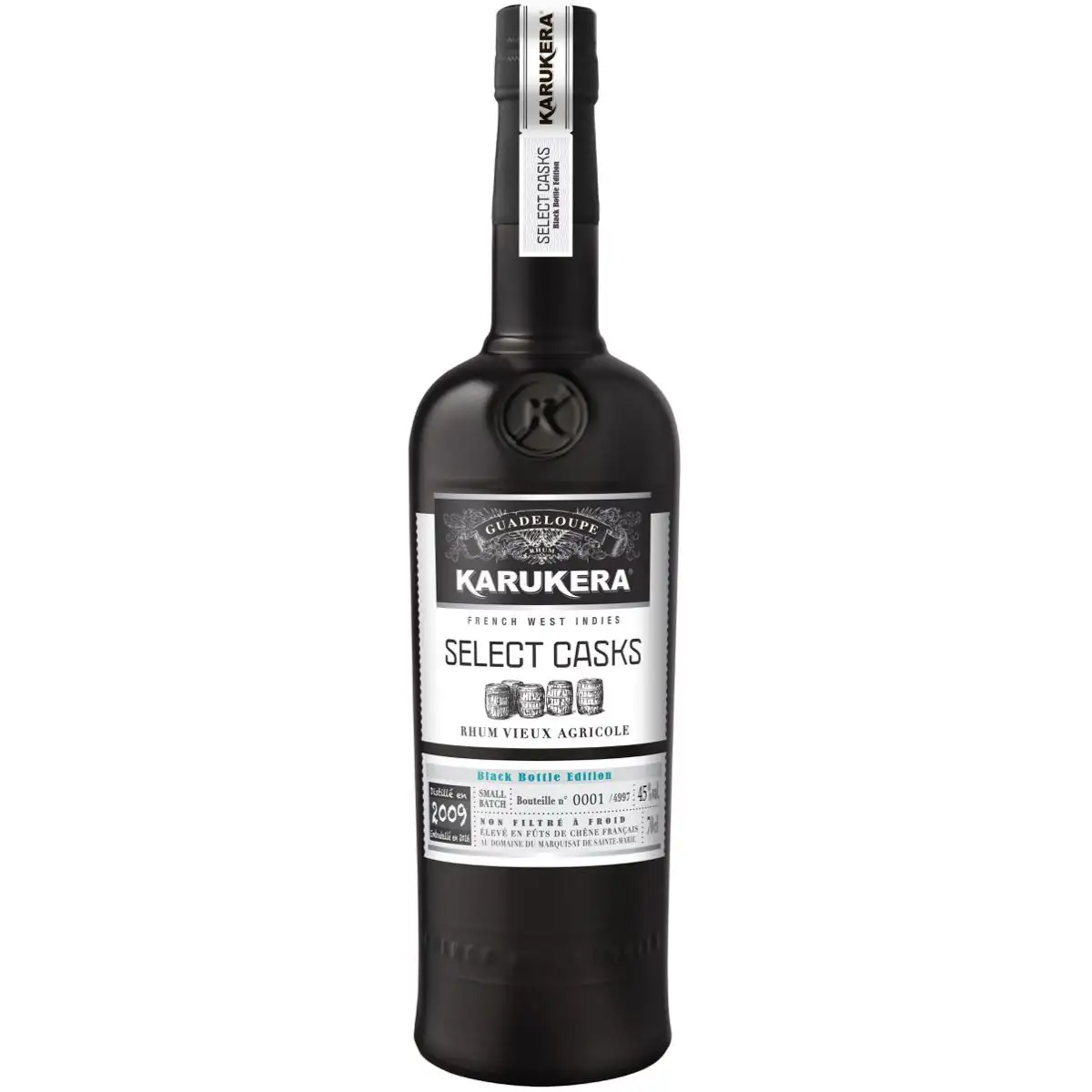 Image of the front of the bottle of the rumSelect Casks