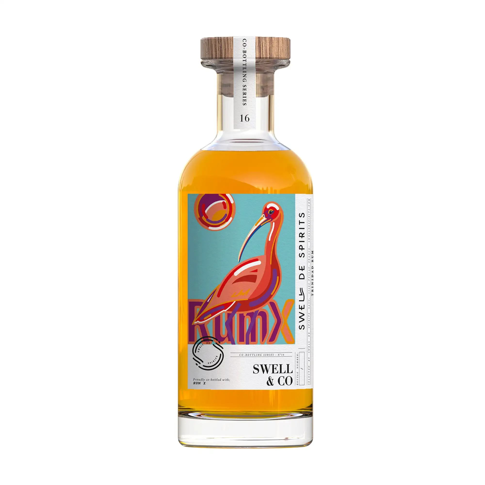 Image of the front of the bottle of the rumSwell & Co. (RumX)