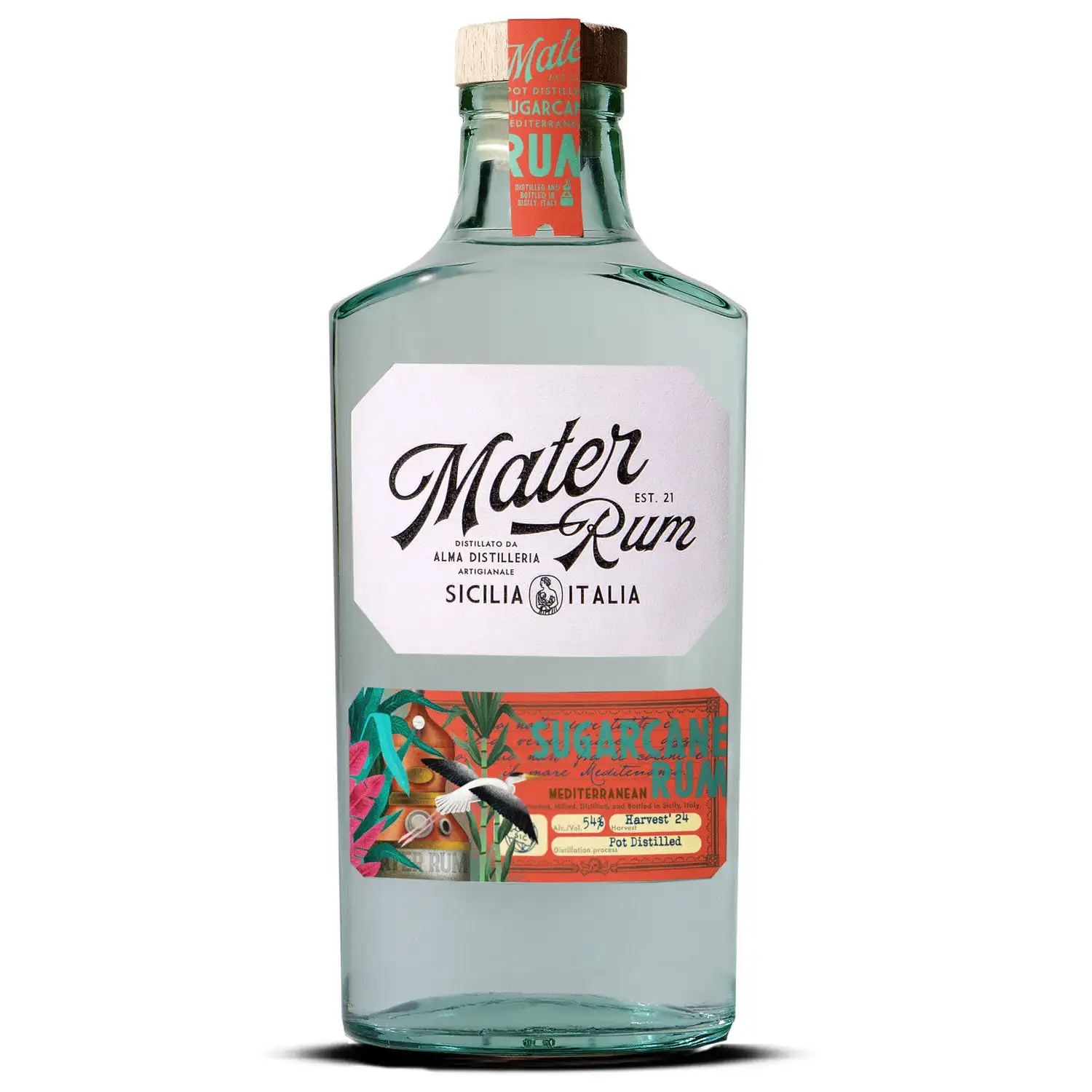 Bottle of Alma Distilleria  Mater Rum Sugarcane Rum (Batch 2)