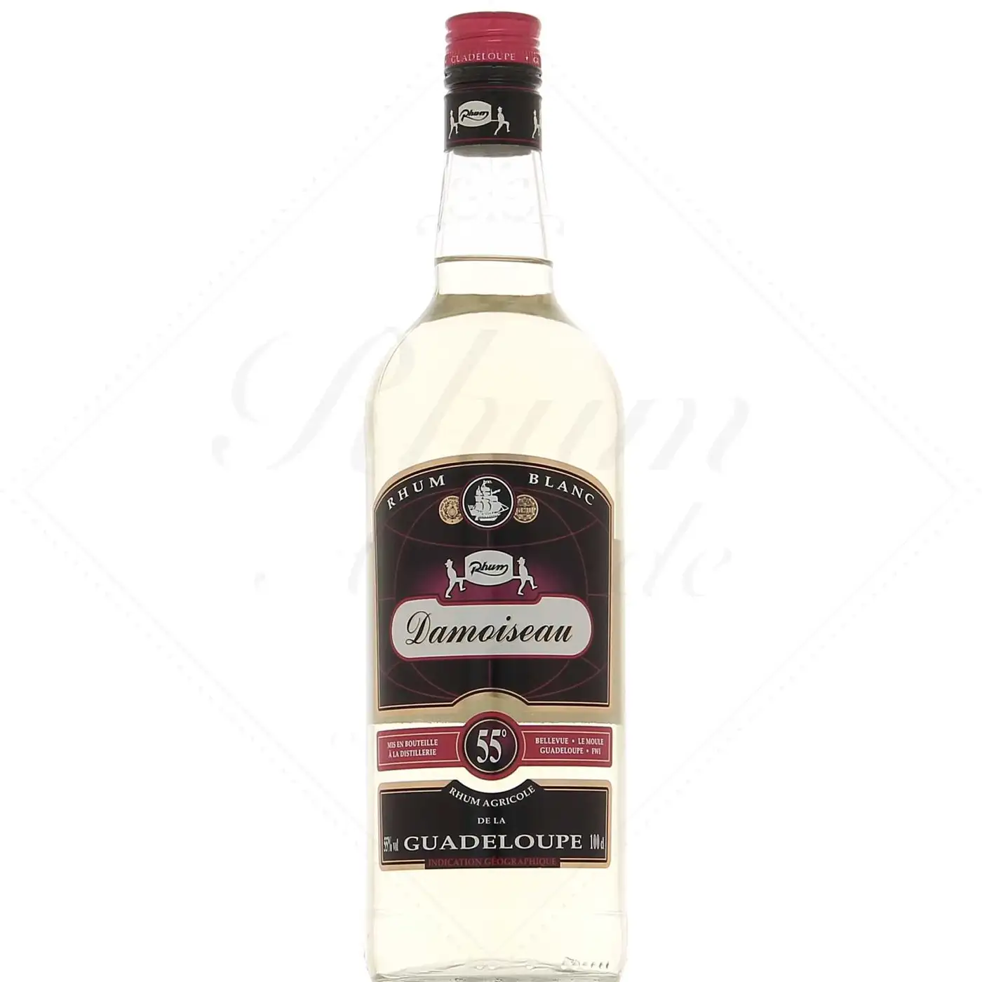 Image of the front of the bottle of the rum Blanc