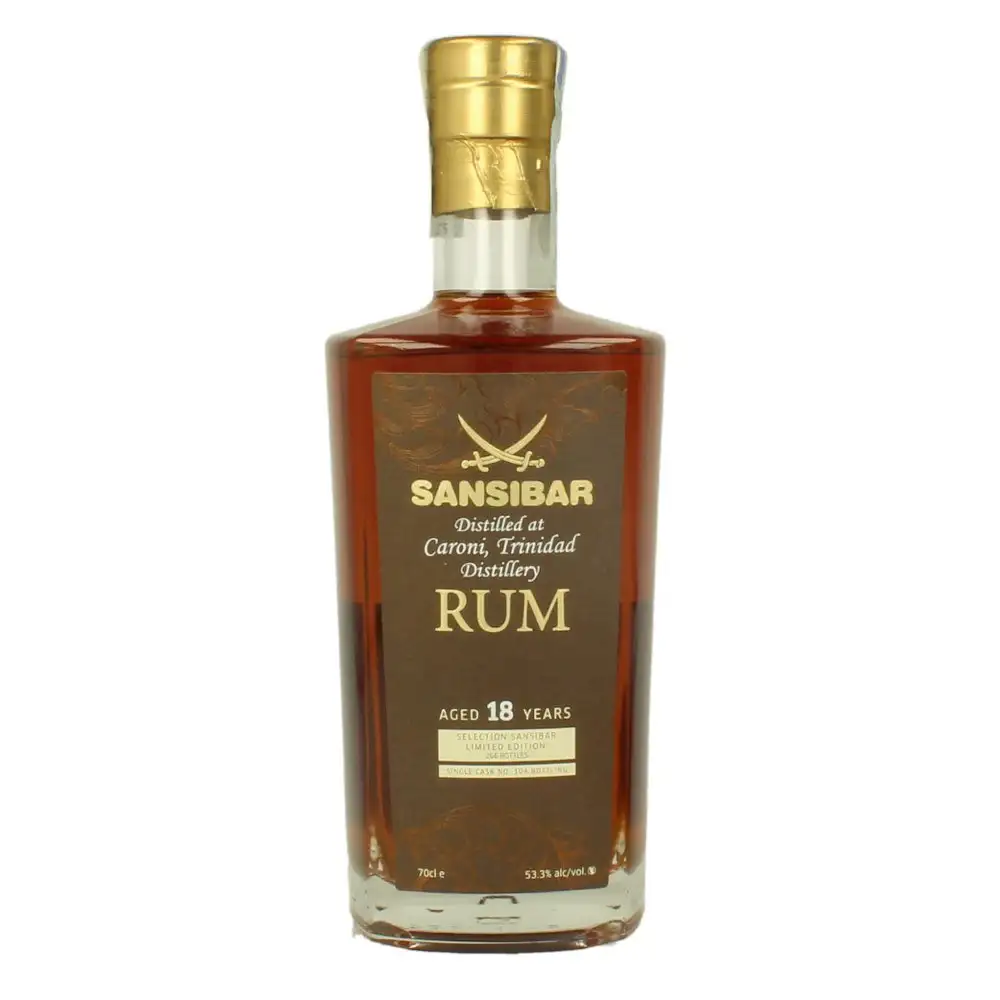 Image of the front of the bottle of the rum Selection Sansibar HTR