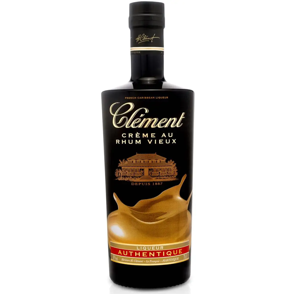 Image of the front of the bottle of the rumCrème au Rhum Vieux
