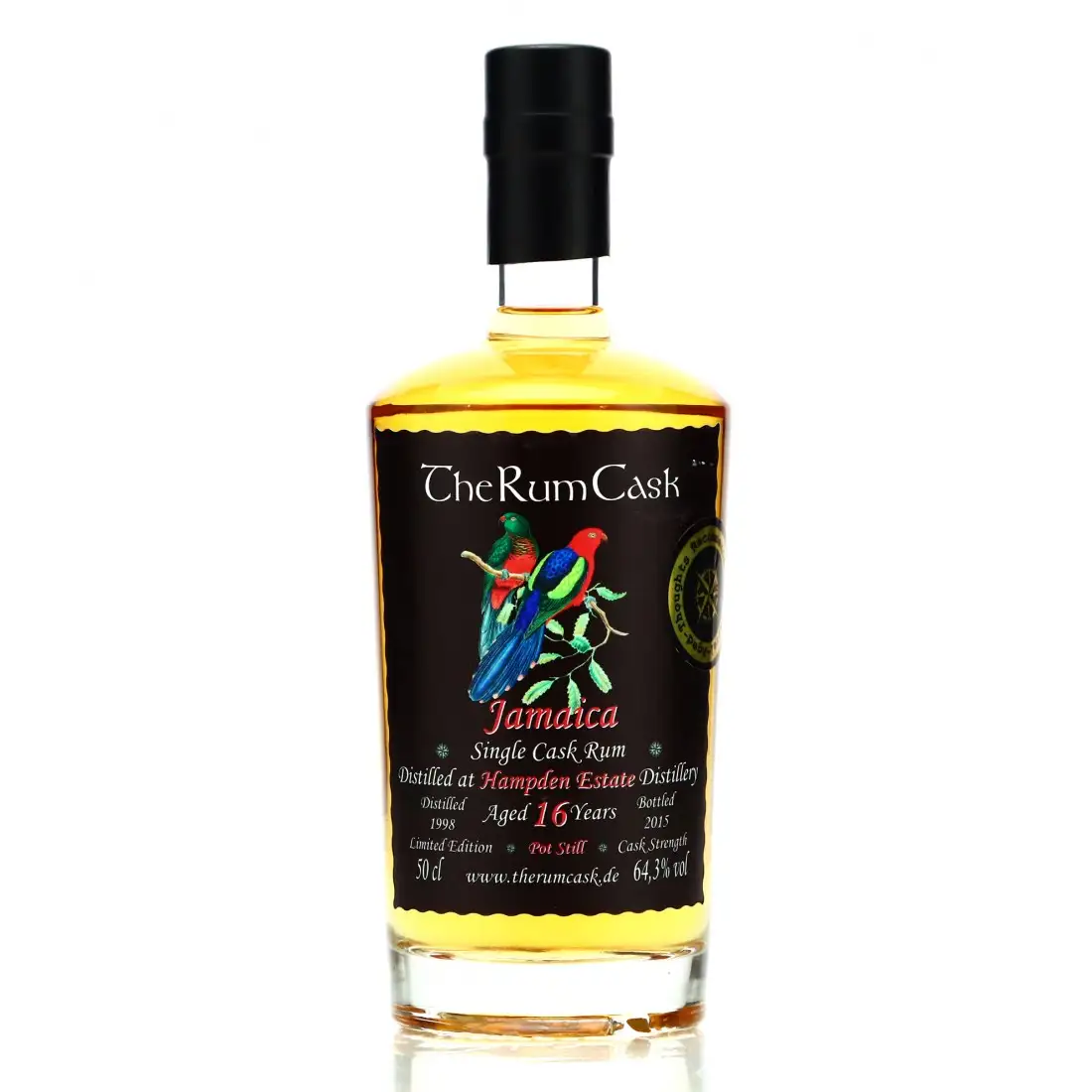 Image of the front of the bottle of the rum Jamaica HLCF