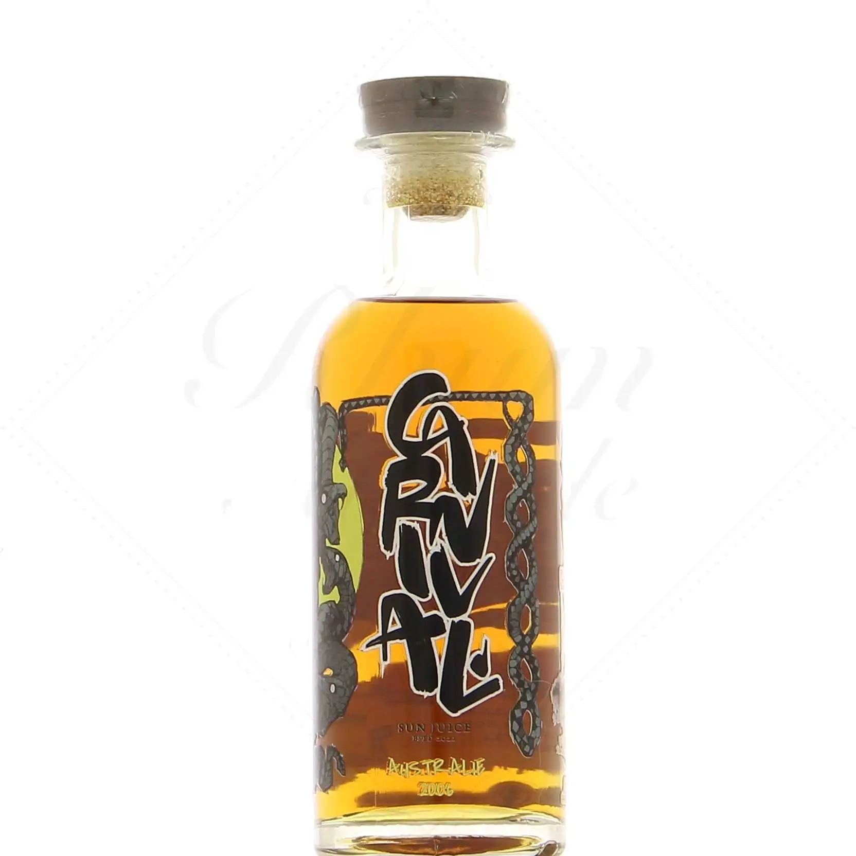 Bottle of Sun Juice Carnival Australian Rum Cuvée Jaguar Gorgone