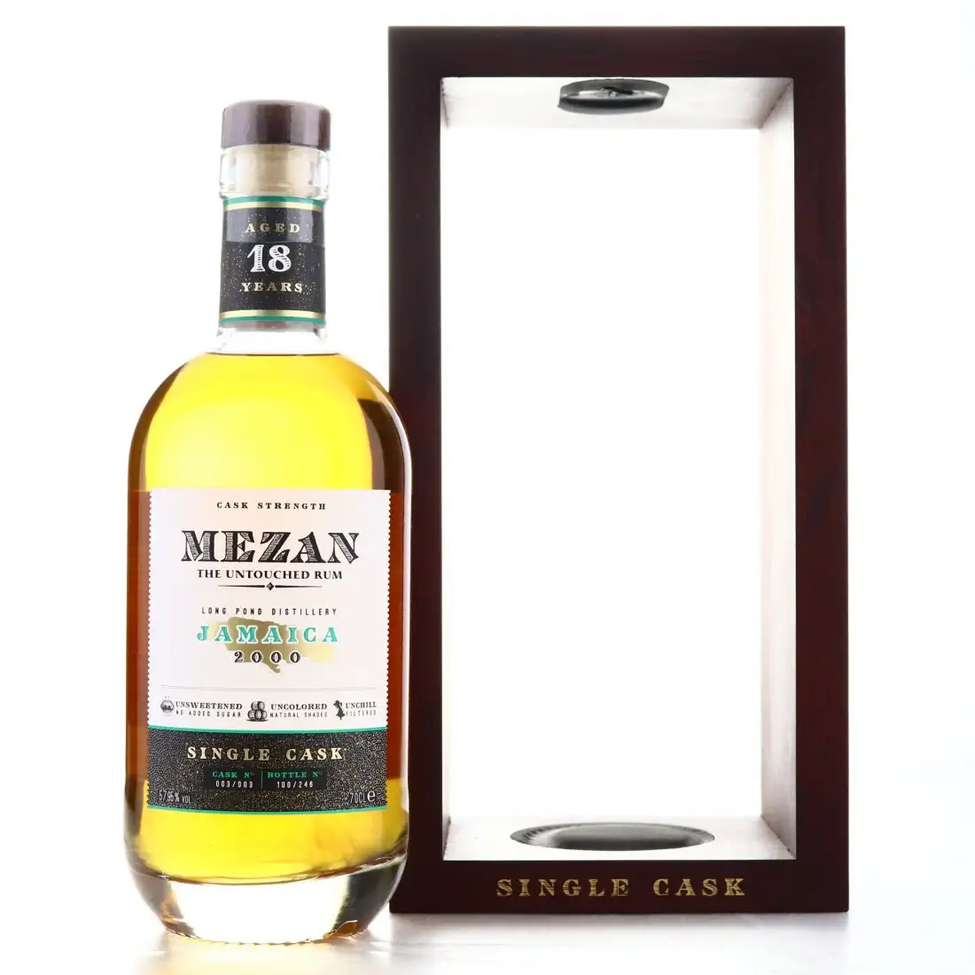 Image of the front of the bottle of the rumSingle Cask