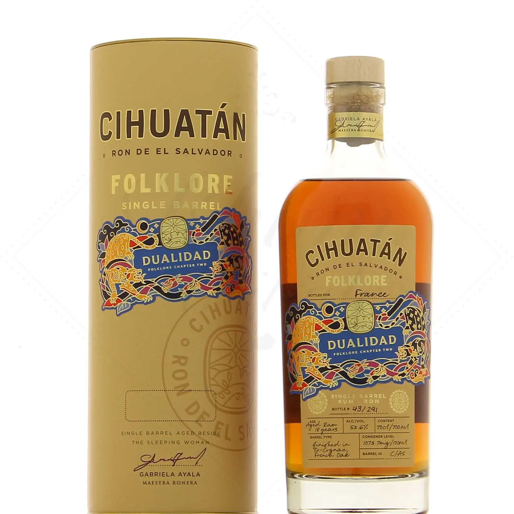Bottle of Licorera Cihuatán Folklore Dualidad (France)