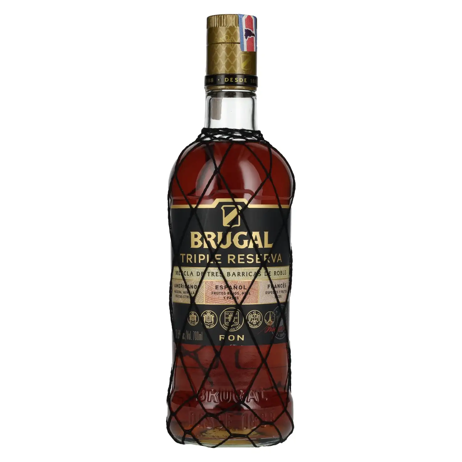 Image of the front of the bottle of the rumTriple Reserva