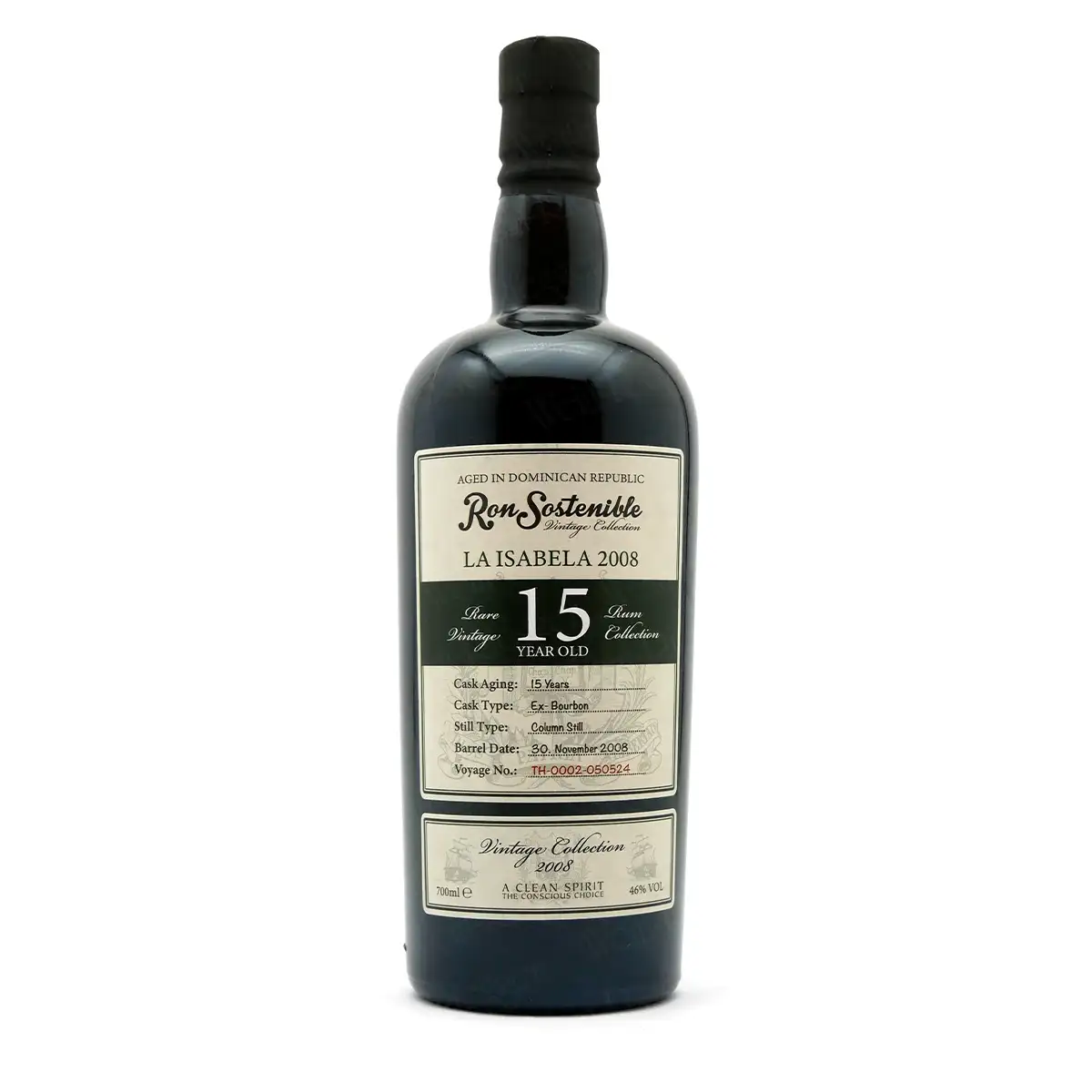 Bottle of Ron Sostenible Vintage Collection (La Isabela)