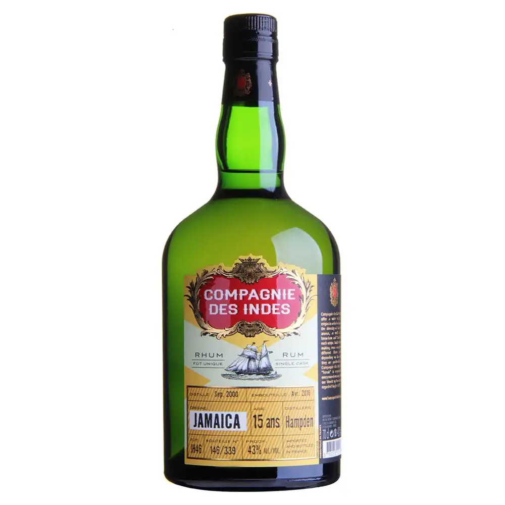 Image of the front of the bottle of the rum Jamaica LROK