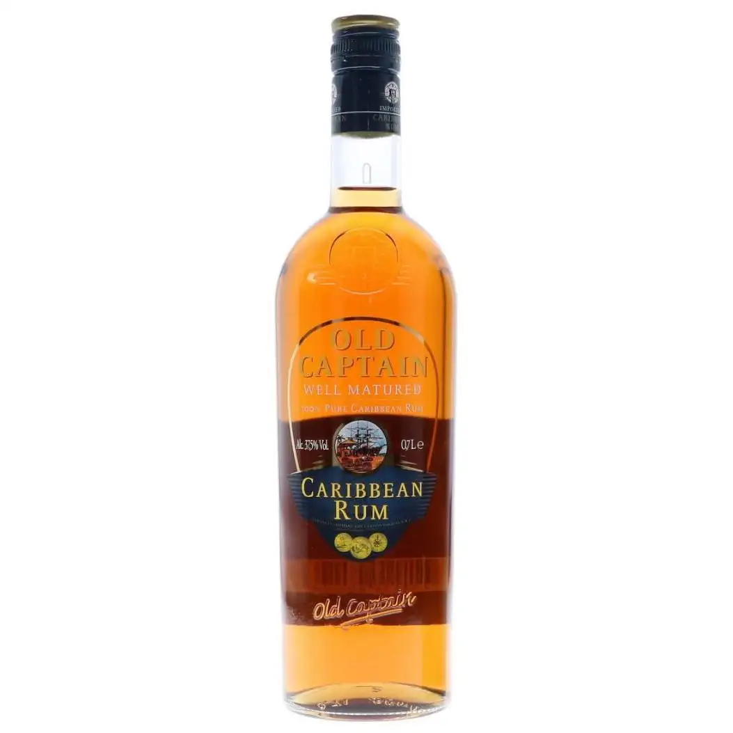 Bottle of Old Captain Brown Rum