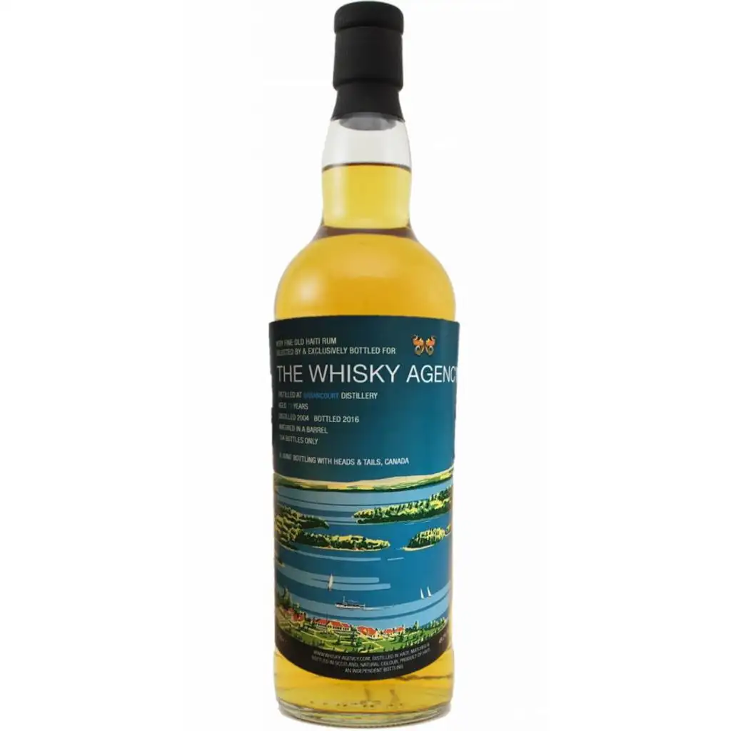 Image of the front of the bottle of the rumThe Whisky Agency Barbancourt 2004 "Heads & Tails Canada"