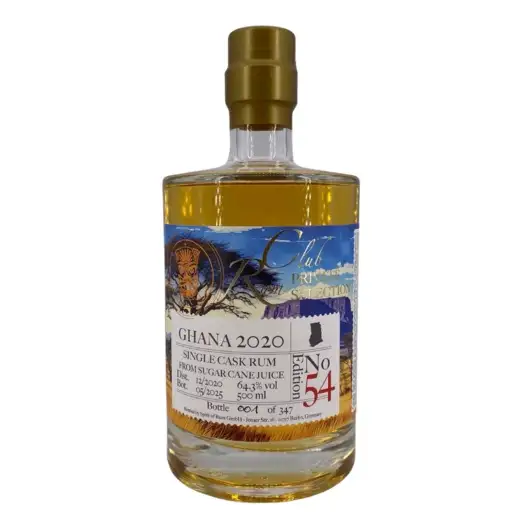 Image of the front of the bottle of the rumRumclub Private Selection Ed. 54