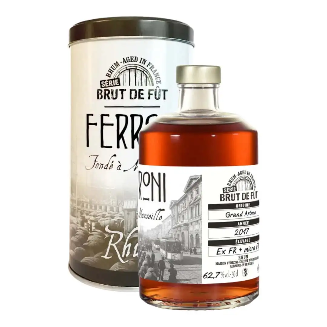 Image of the front of the bottle of the rumBrut de Fût (Grand Arome)