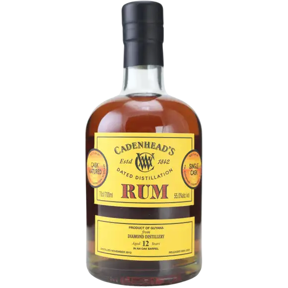 Image of the front of the bottle of the rumDiamond Distillery