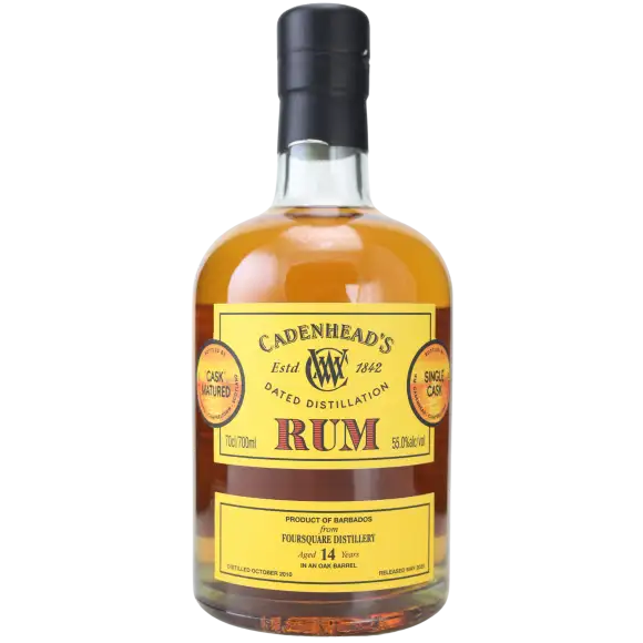 Image of the front of the bottle of the rumFoursquare Distillery