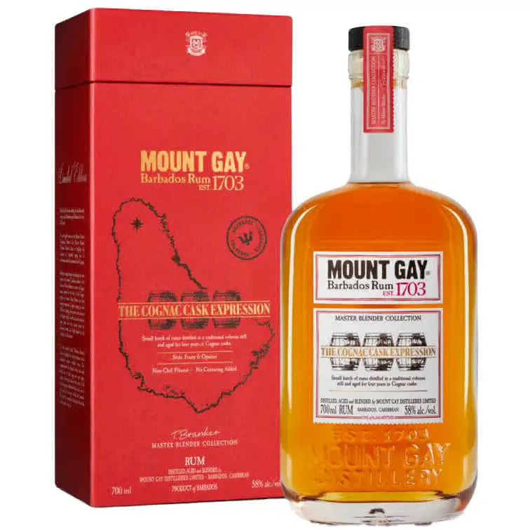 Image of the front of the bottle of the rumMaster Blender Collection The Cognac Cask Expression