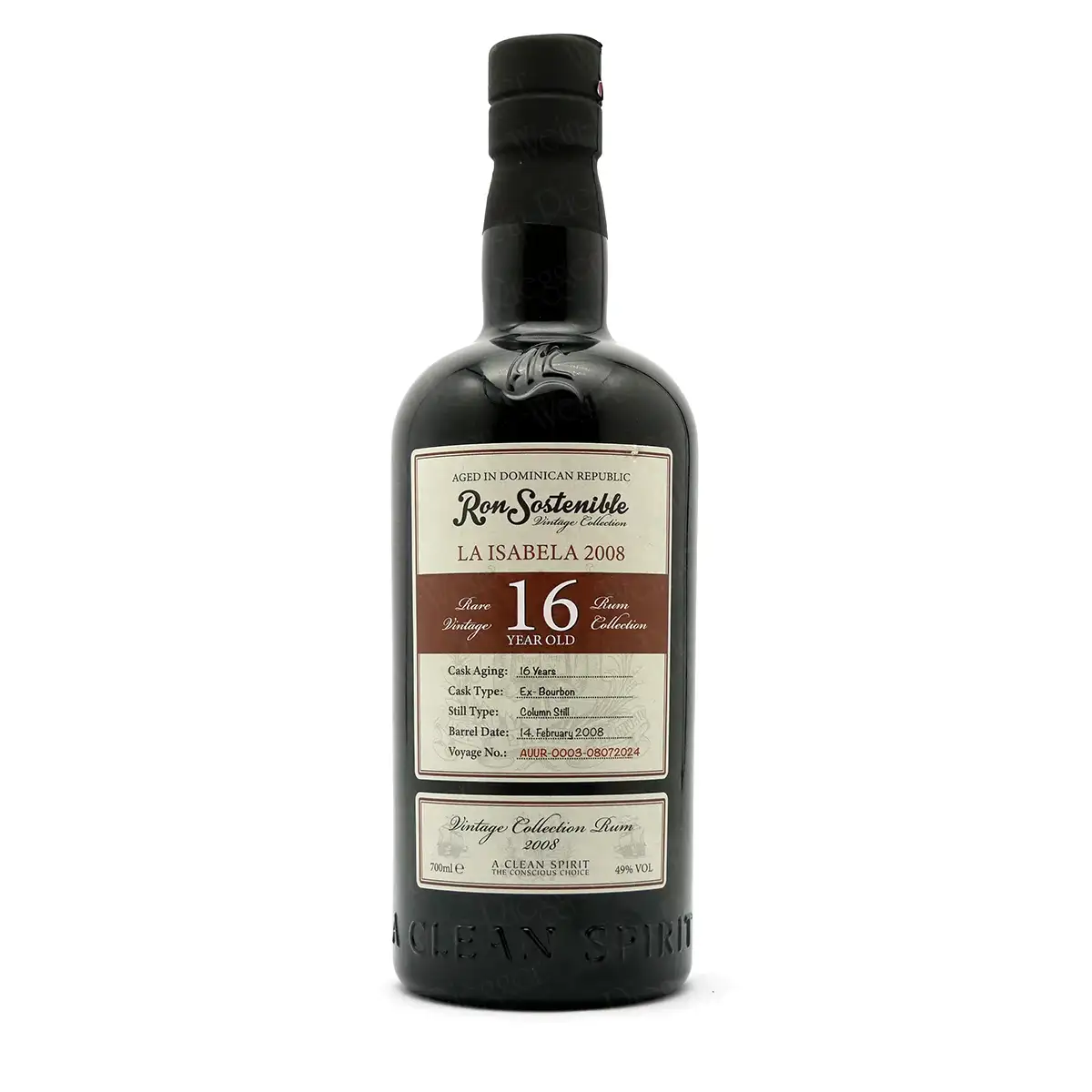 Bottle of Ron Sostenible Vintage Collection (La Isabela)