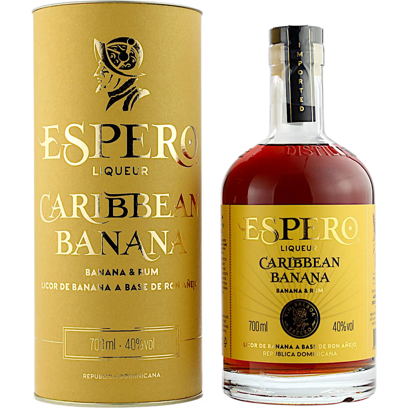 Bottle of Ron Espero Caribbean Banana