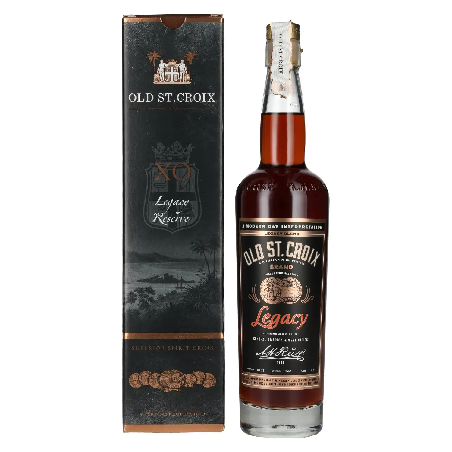 Bottle of Old St. Croix Legacy