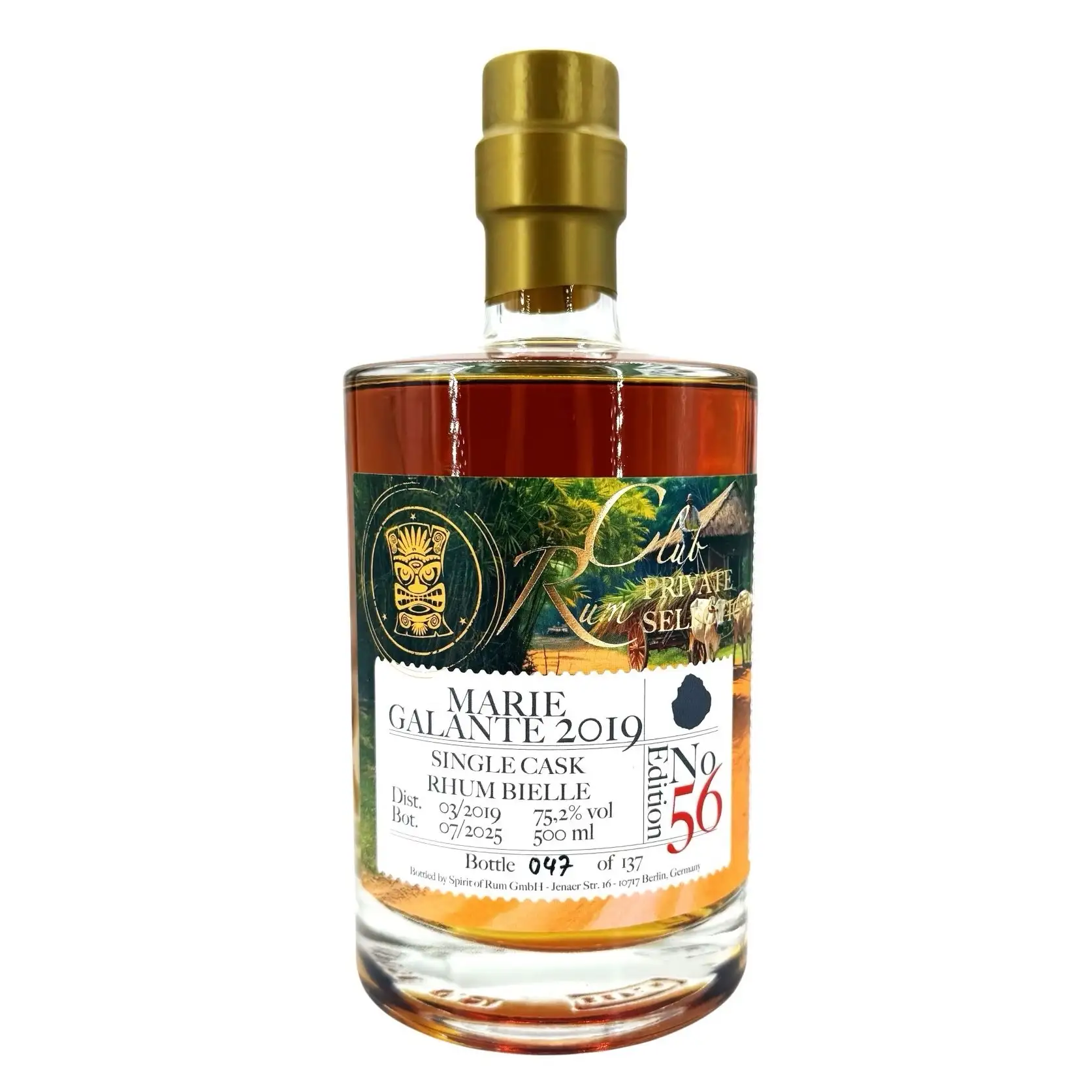 Bottle of Bielle Rumclub Private Selection Ed. 56