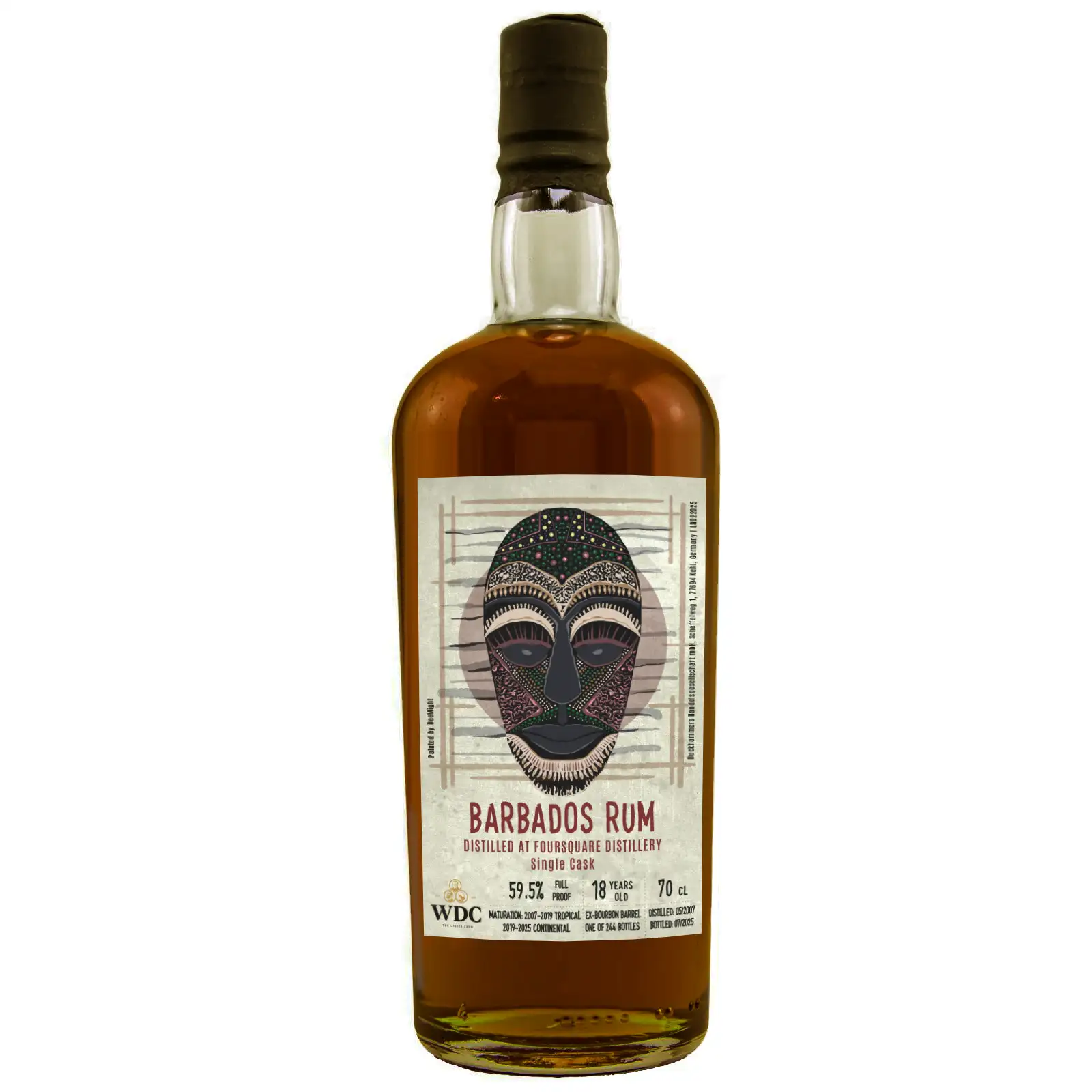 Bottle of Wu Dram Clan Barbados Rum