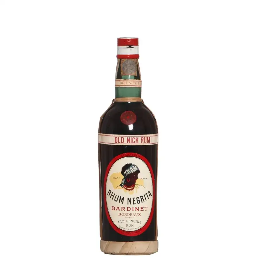 Bottle of Bardinet Rhum Negrita Negrita «Old Nick» Rum bottled 1950s