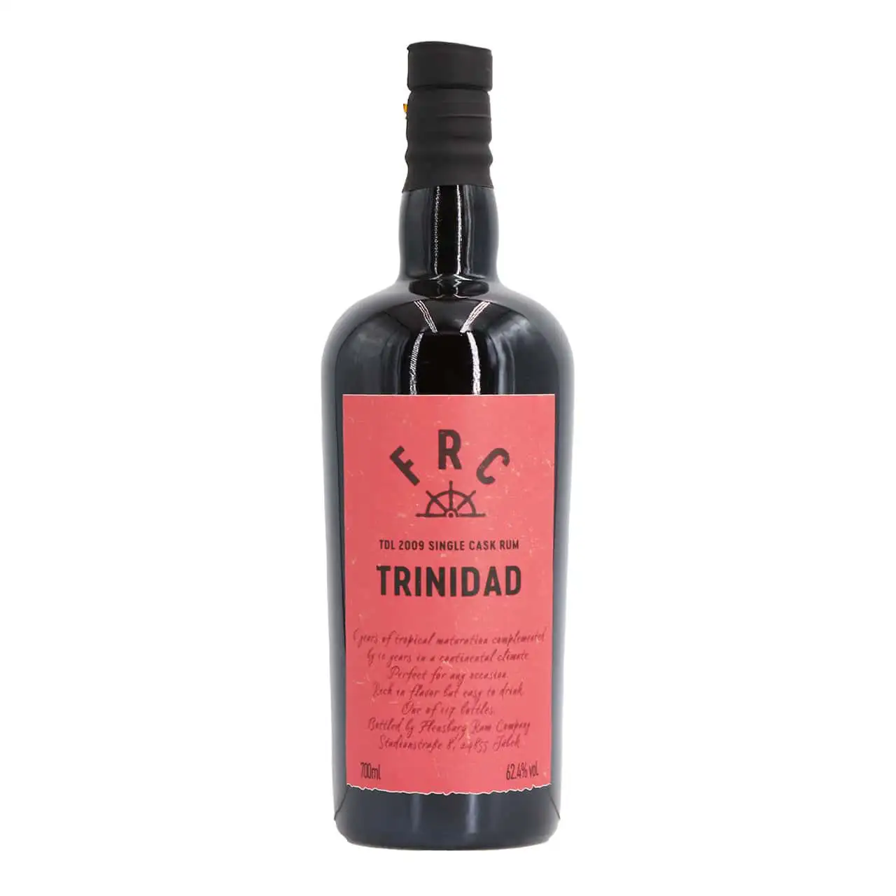 Bottle of Flensburg Rum Company Trinidad