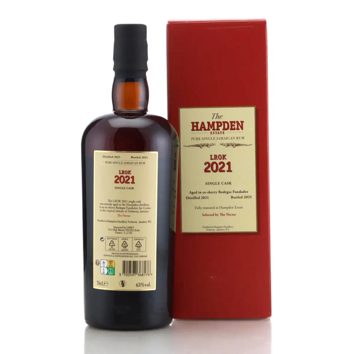 High resolution image of La Maison &amp; Velier Hampden LROK Single Cask for The Nectar LROK 2021