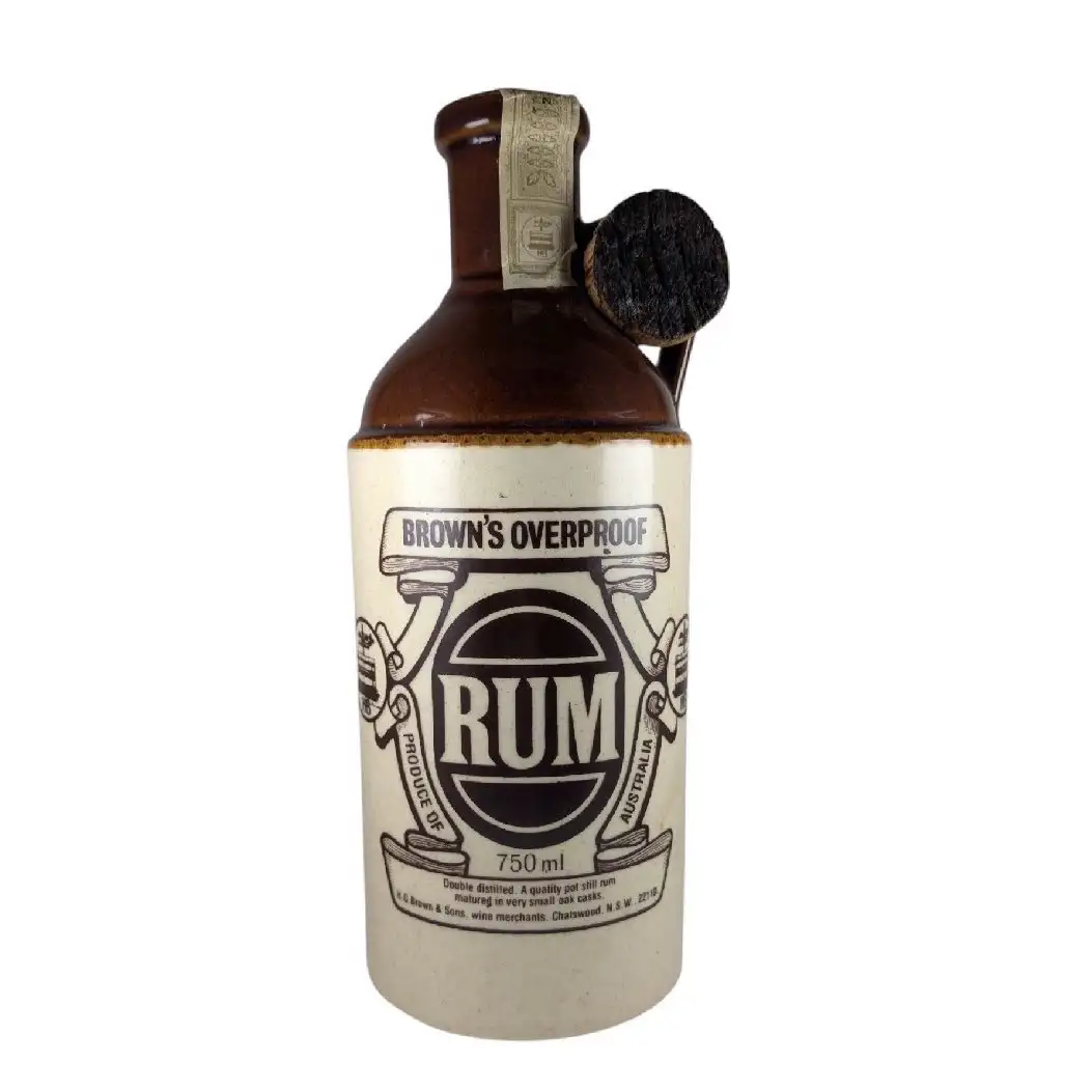 Bottle of Brown's Overproof Rum (Collector's Series No. 2)