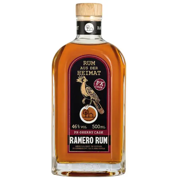 Bottle of Ramero Rum PX-Sherry Cask