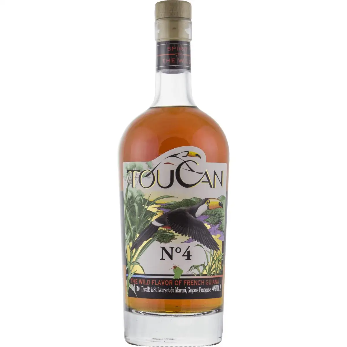 Image of the front of the bottle of the rum No. 4