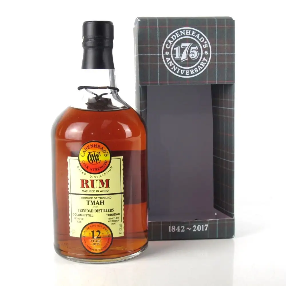 Image of the front of the bottle of the rum TMAH