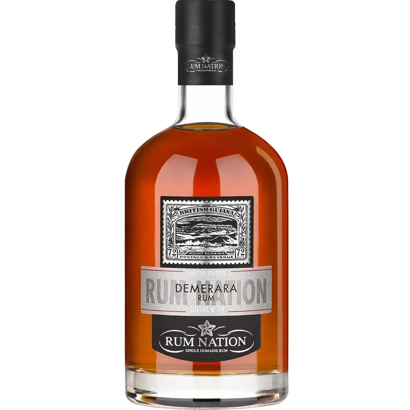 Image of the front of the bottle of the rum Demerara Rum Solera No. 14 2016